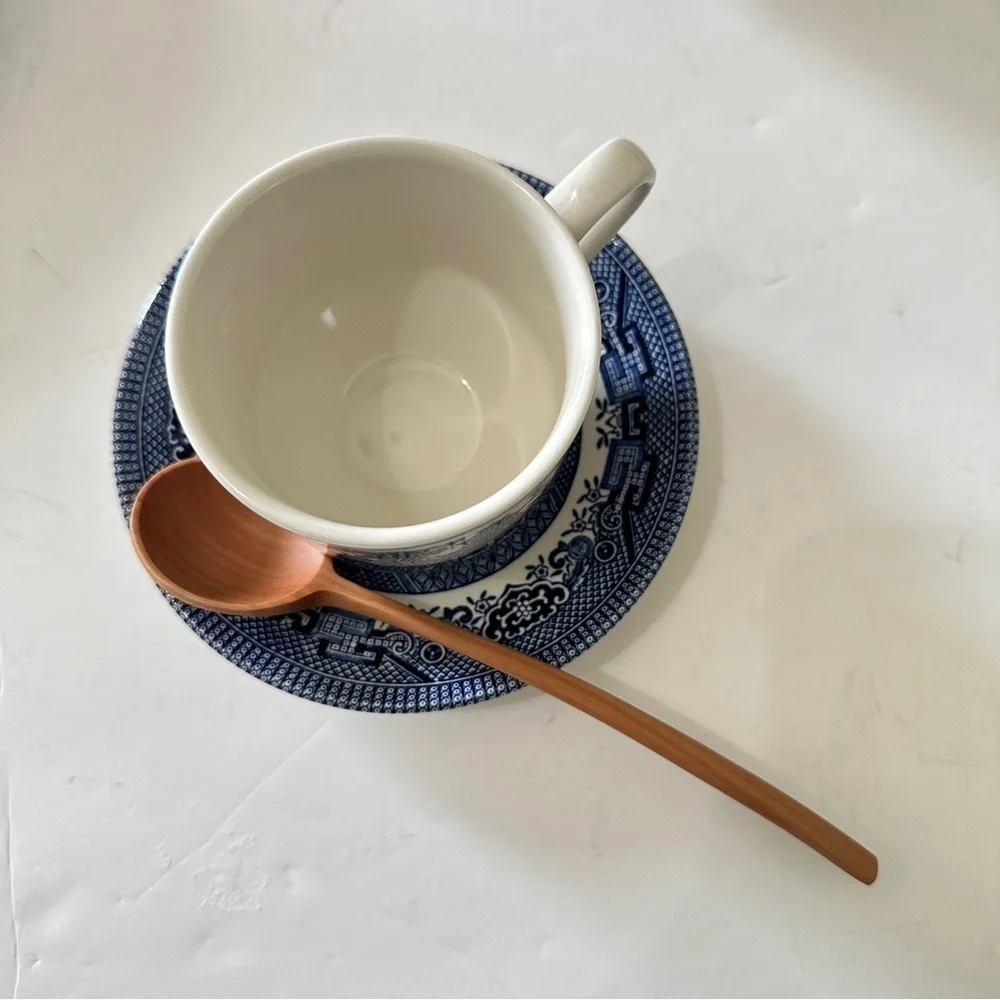 Wood Spoon Tea Utensils Beach Kitchen Long Japanese 1 Pc.